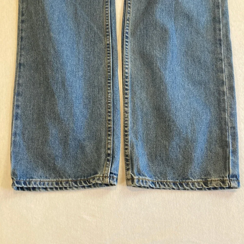 Levis 505 Mens Jeans 34x32 Straight Fit Med Wash Blue Denim 100% Cotton Mexico